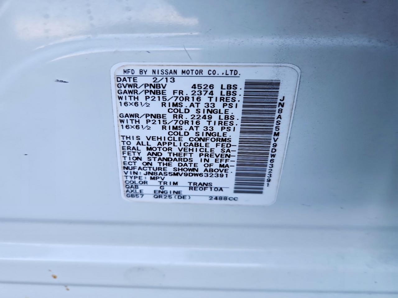 2013 Nissan Rogue S - zdjęcie 14