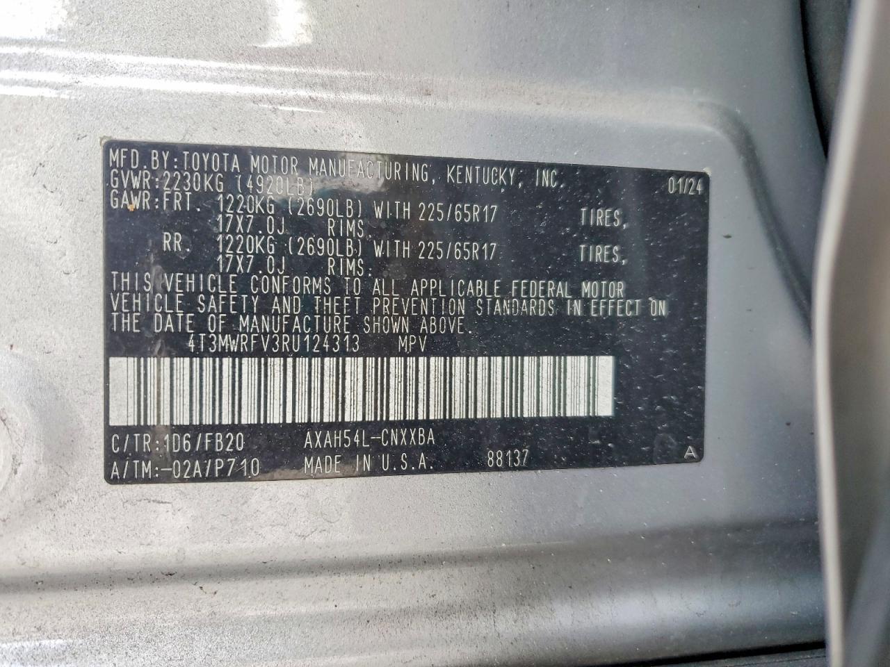 2024 Toyota Rav4 Hybrid Le - zdjęcie 12