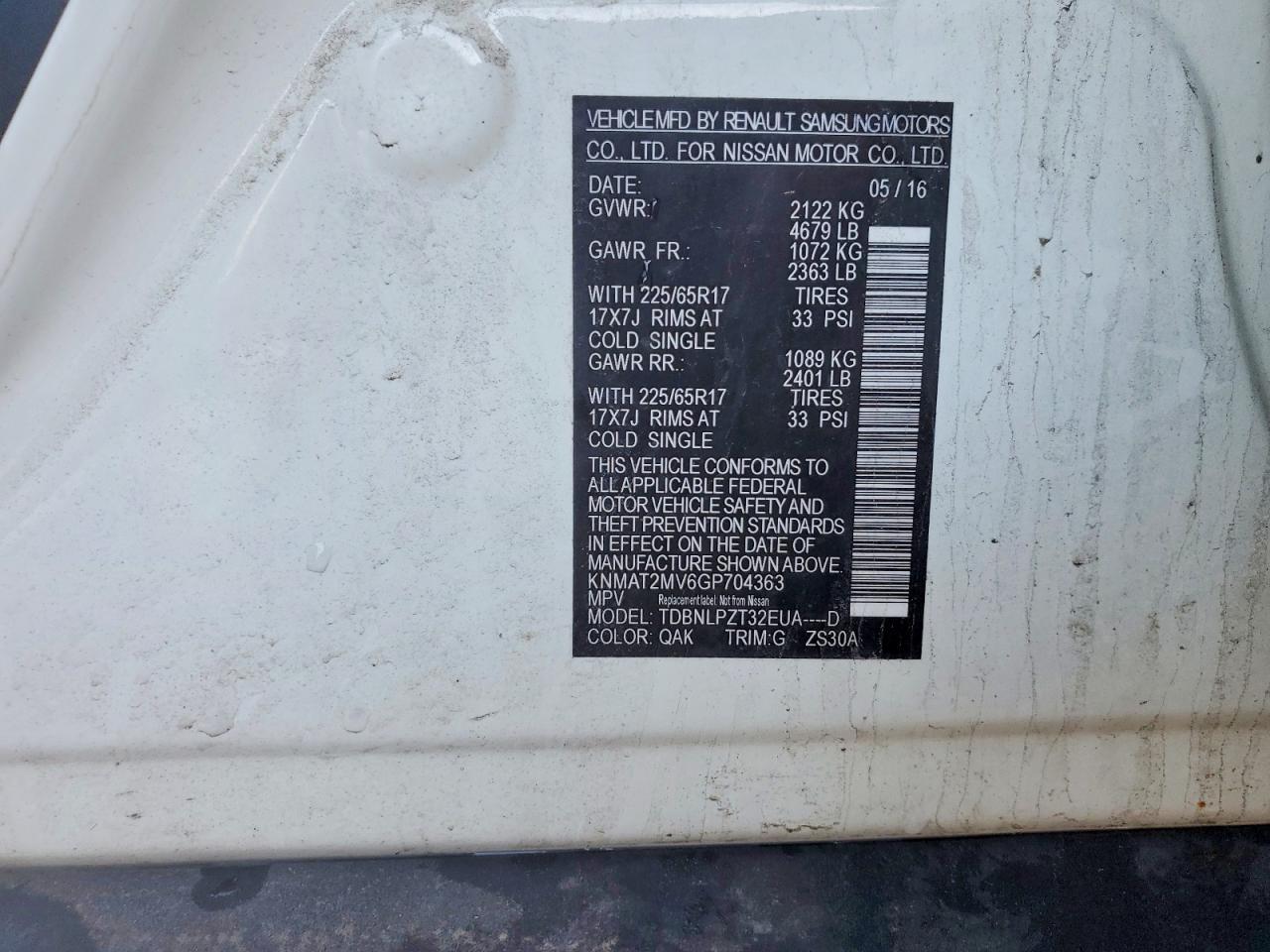 2016 Nissan Rogue S - zdjęcie 13