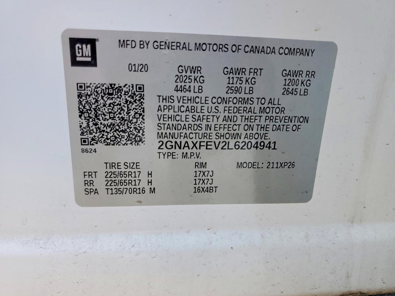 2020 Chev Equinox - zdjęcie 13