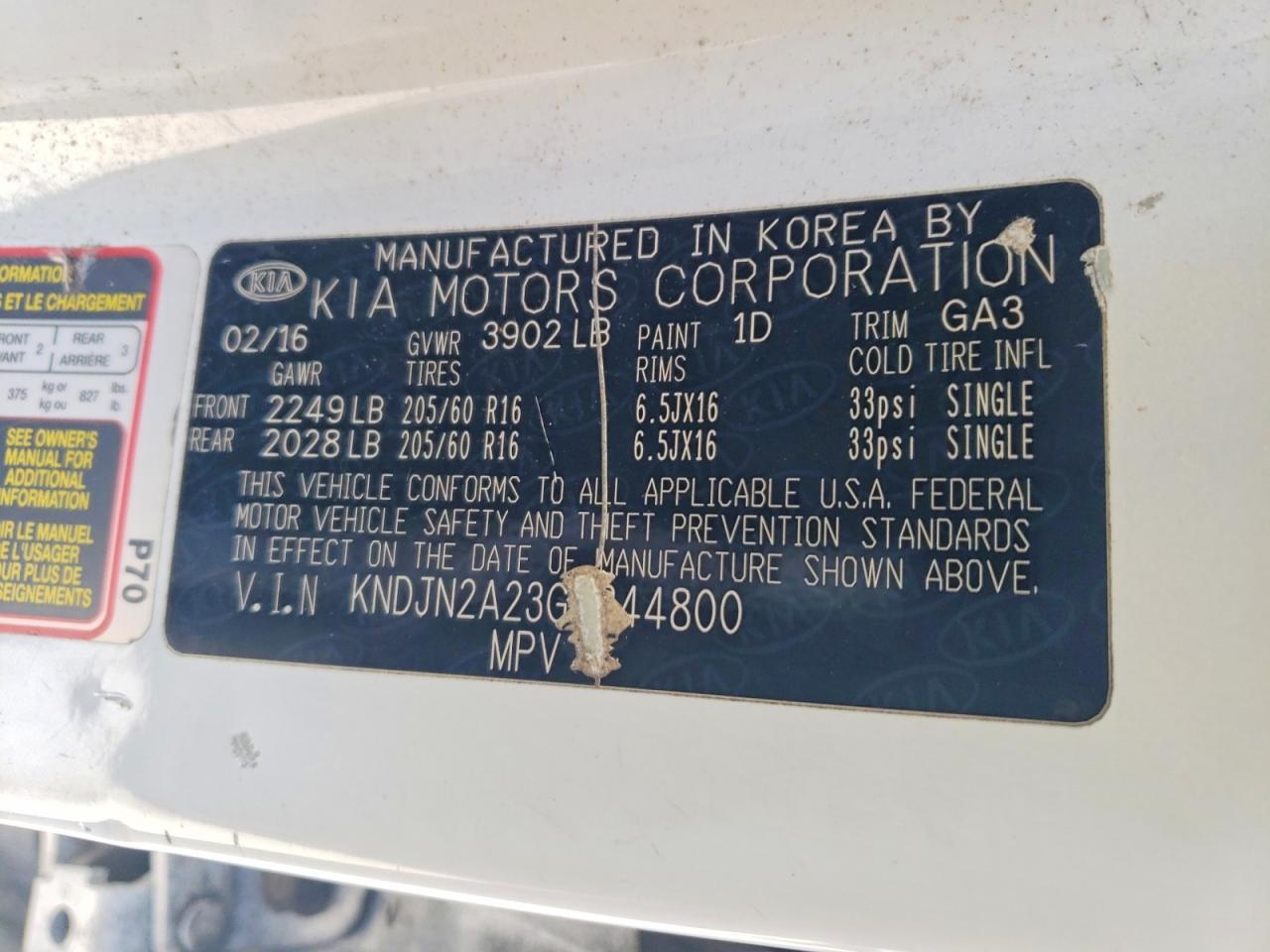 2016 Kia Soul Base - zdjęcie 13