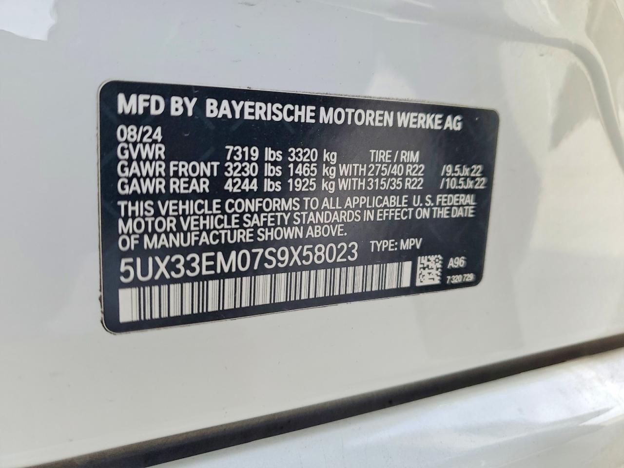 2025 BMW X7 M60I - zdjęcie 14