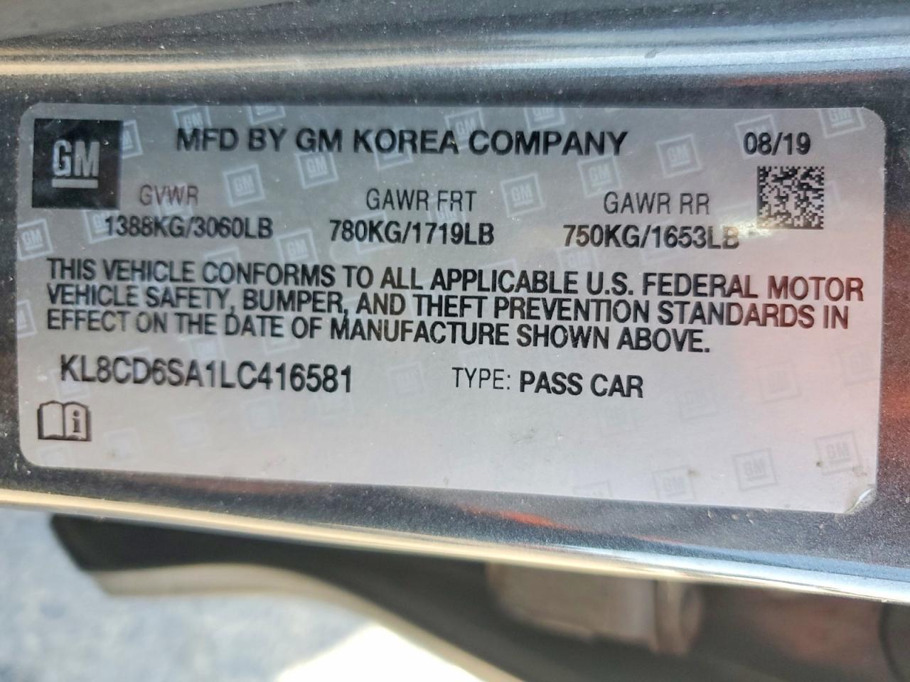 2020 Chevrolet Spark 1Lt - zdjęcie 12