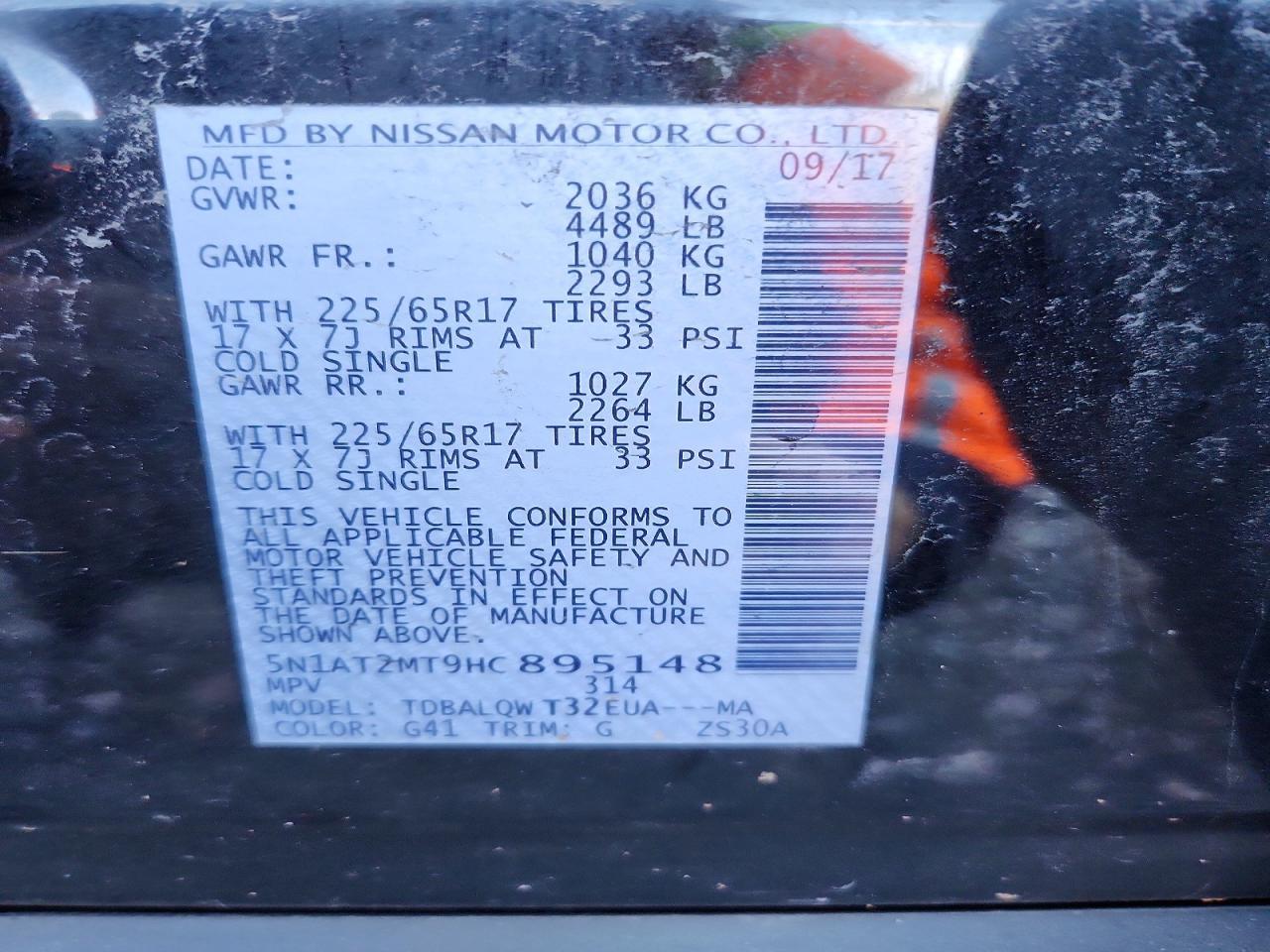 2017 Nissan Rogue S - zdjęcie 13