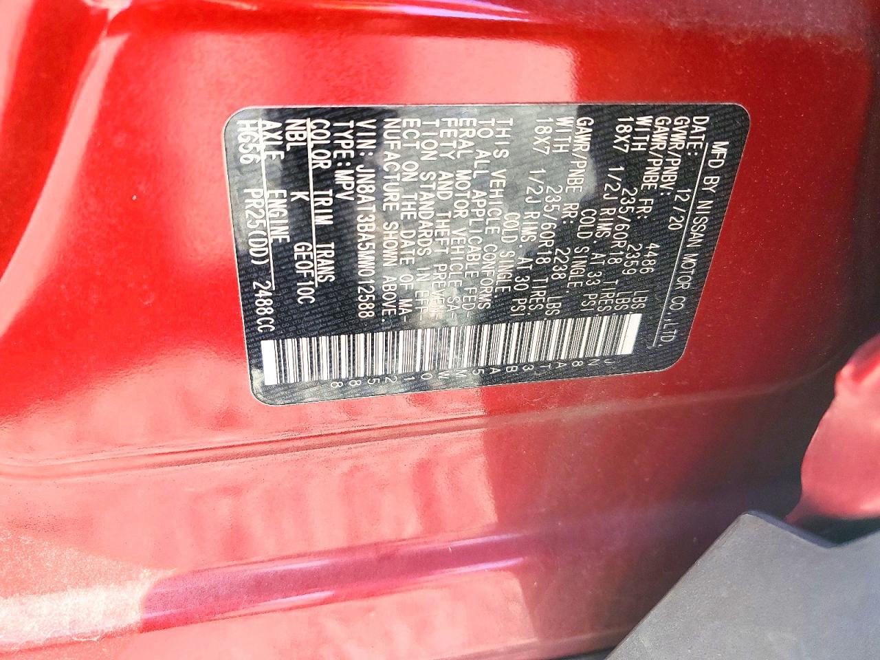 2021 Nissan Rogue Sv - zdjęcie 13