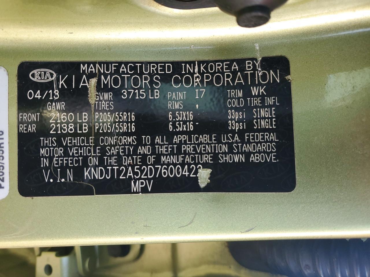 2013 Kia Soul Base - zdjęcie 12