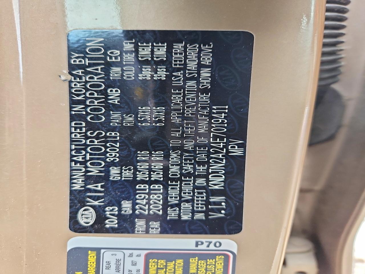 2014 Kia Soul Base - zdjęcie 13