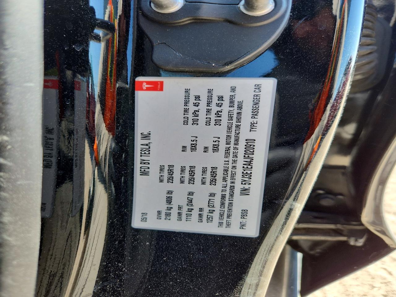 2018 Tesla Model 3 - zdjęcie 12