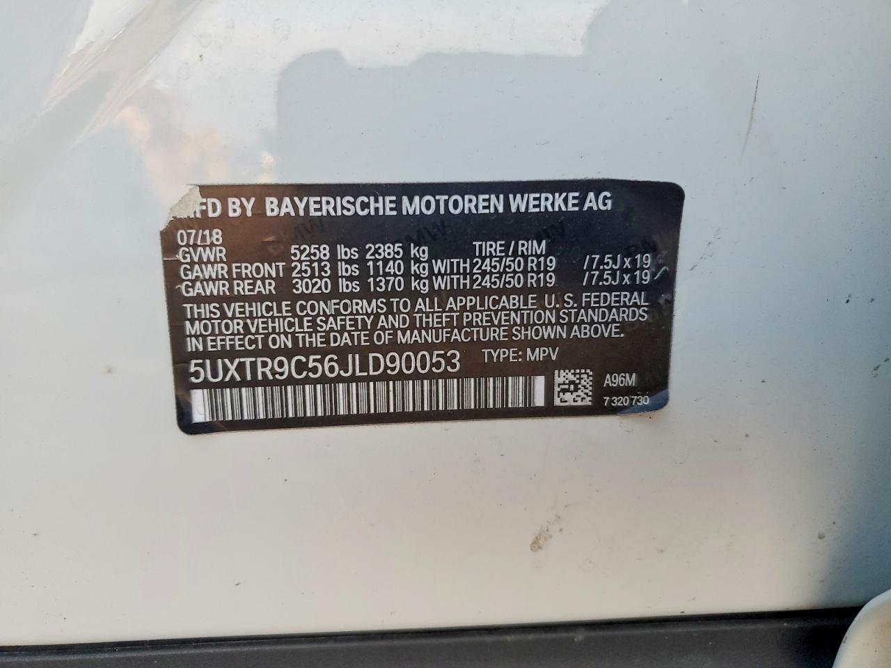 2018 BMW X3 xDrive30I - zdjęcie 13