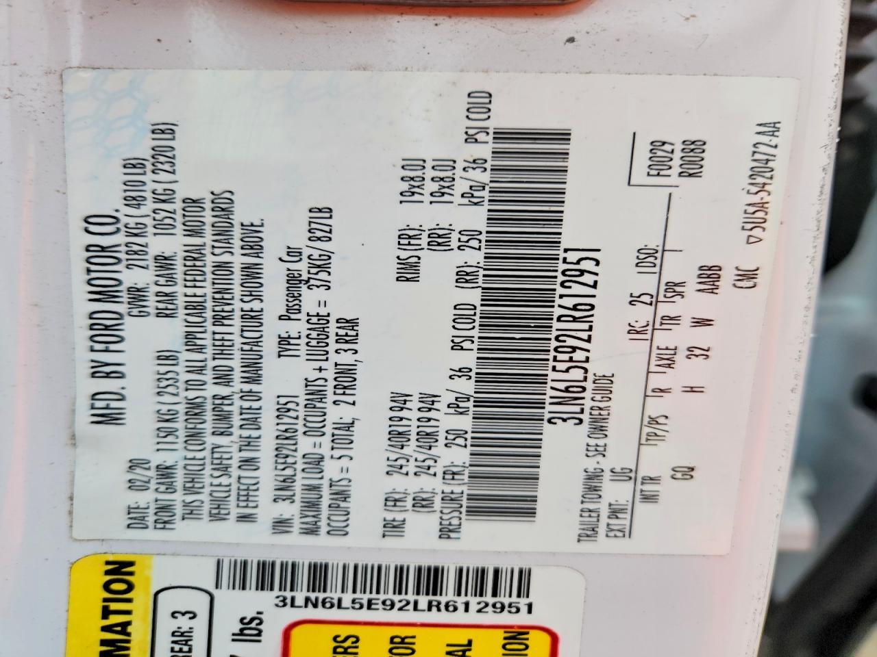 2020 Lincoln Mkz Reserve - zdjęcie 13