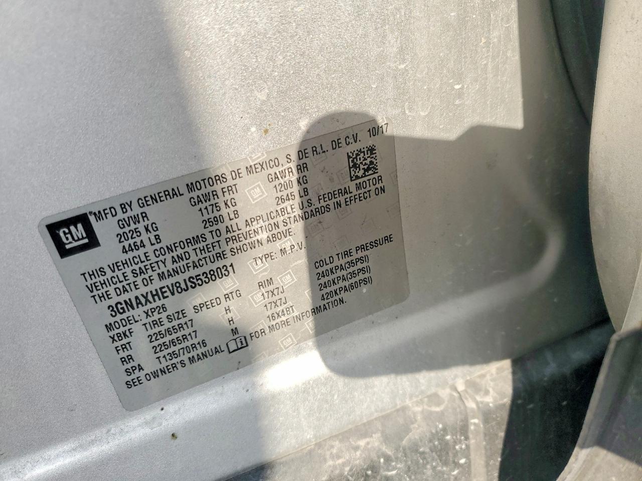 2018 Chevrolet Equinox Ls - zdjęcie 14