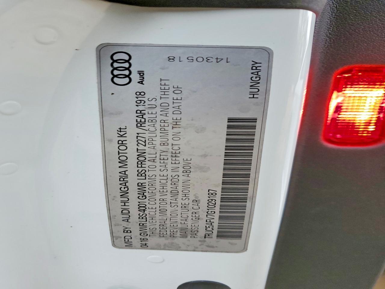 2016 Audi Tt - zdjęcie 12