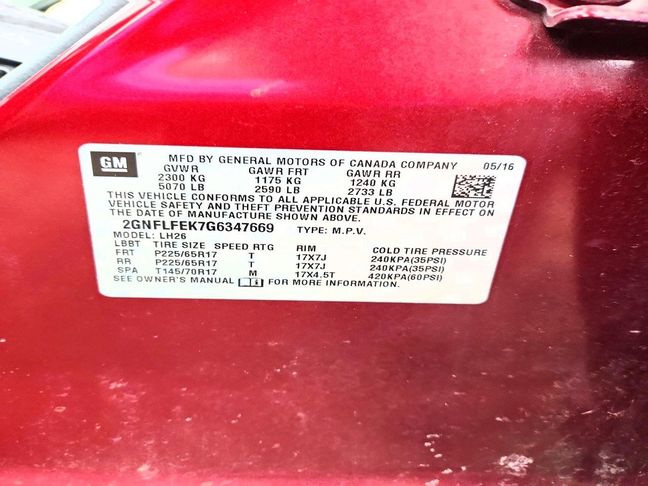 2016 Chevrolet Equinox Lt - zdjęcie 13