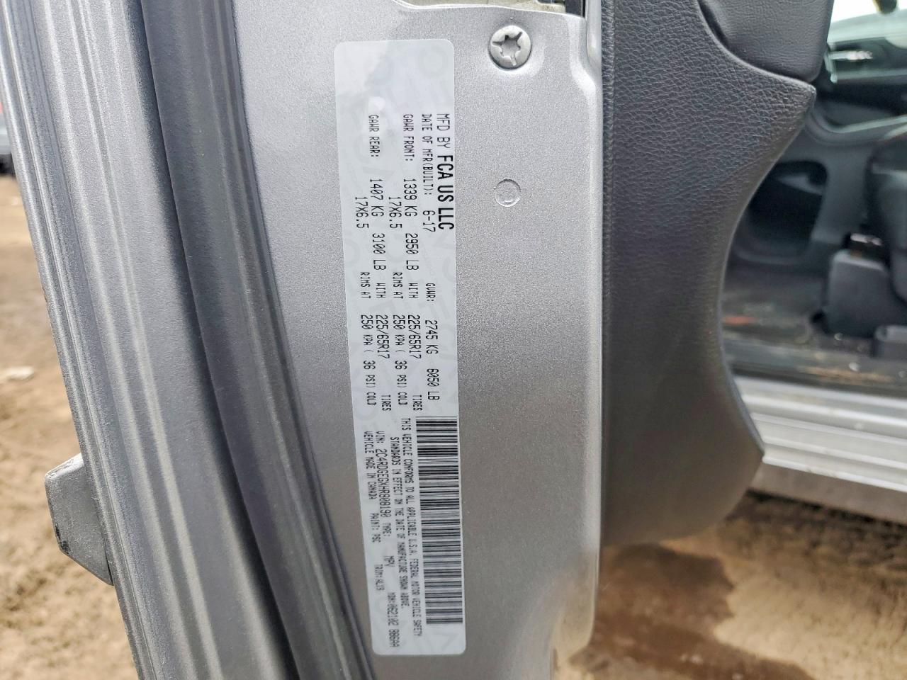 2017 Dodge Grand Caravan Gt - zdjęcie 12