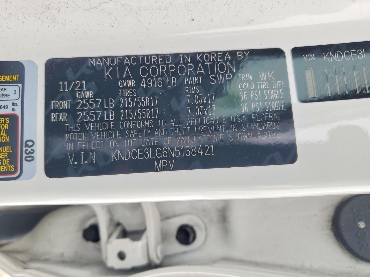 2022 Kia Niro Ev Ex Premium - zdjęcie 13