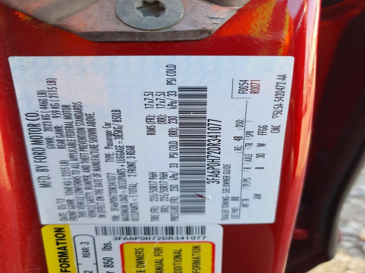 2013 Ford Fusion Se - zdjęcie 13