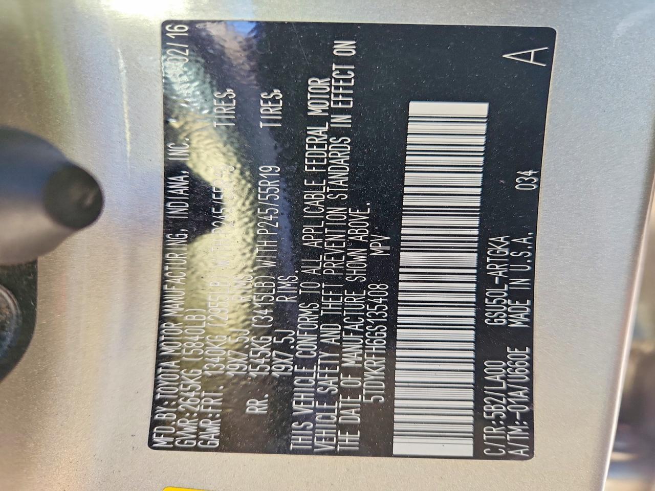 2016 Toyota Highlander Limited - zdjęcie 13