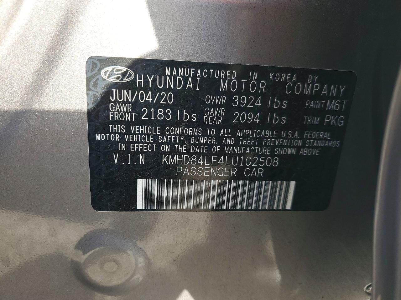 2020 Hyundai Elantra Sel - zdjęcie 12