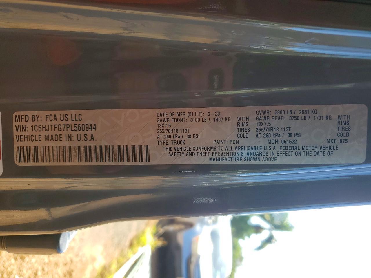 2023 Jeep Gladiator Overland - zdjęcie 12