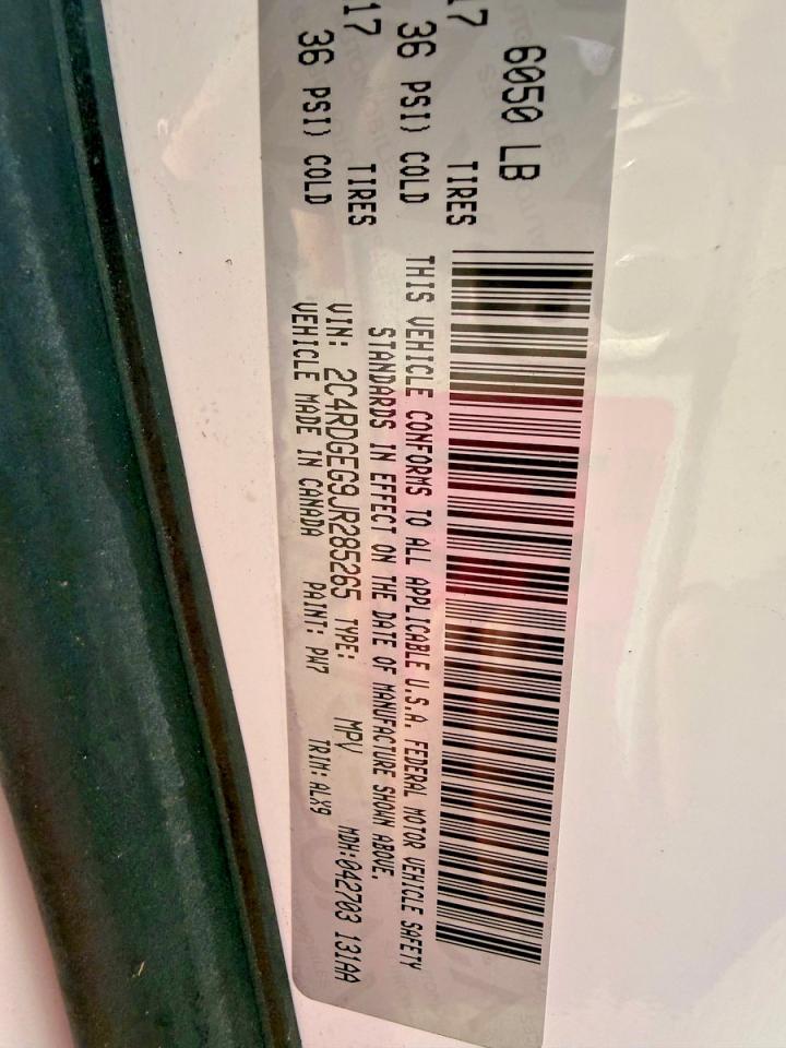 2018 Dodge Grand Caravan Gt - zdjęcie 10