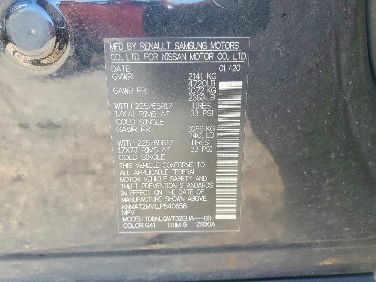 2020 Nissan Rogue S - zdjęcie 14