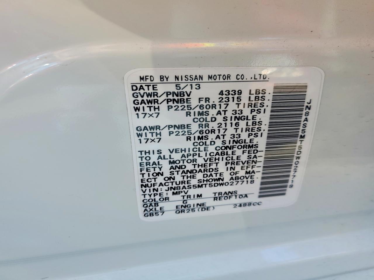 2013 Nissan Rogue S - zdjęcie 12