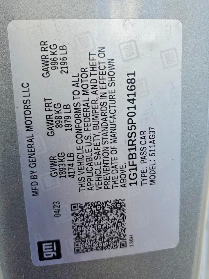 2023 Chevrolet Camaro Ls - zdjęcie 12