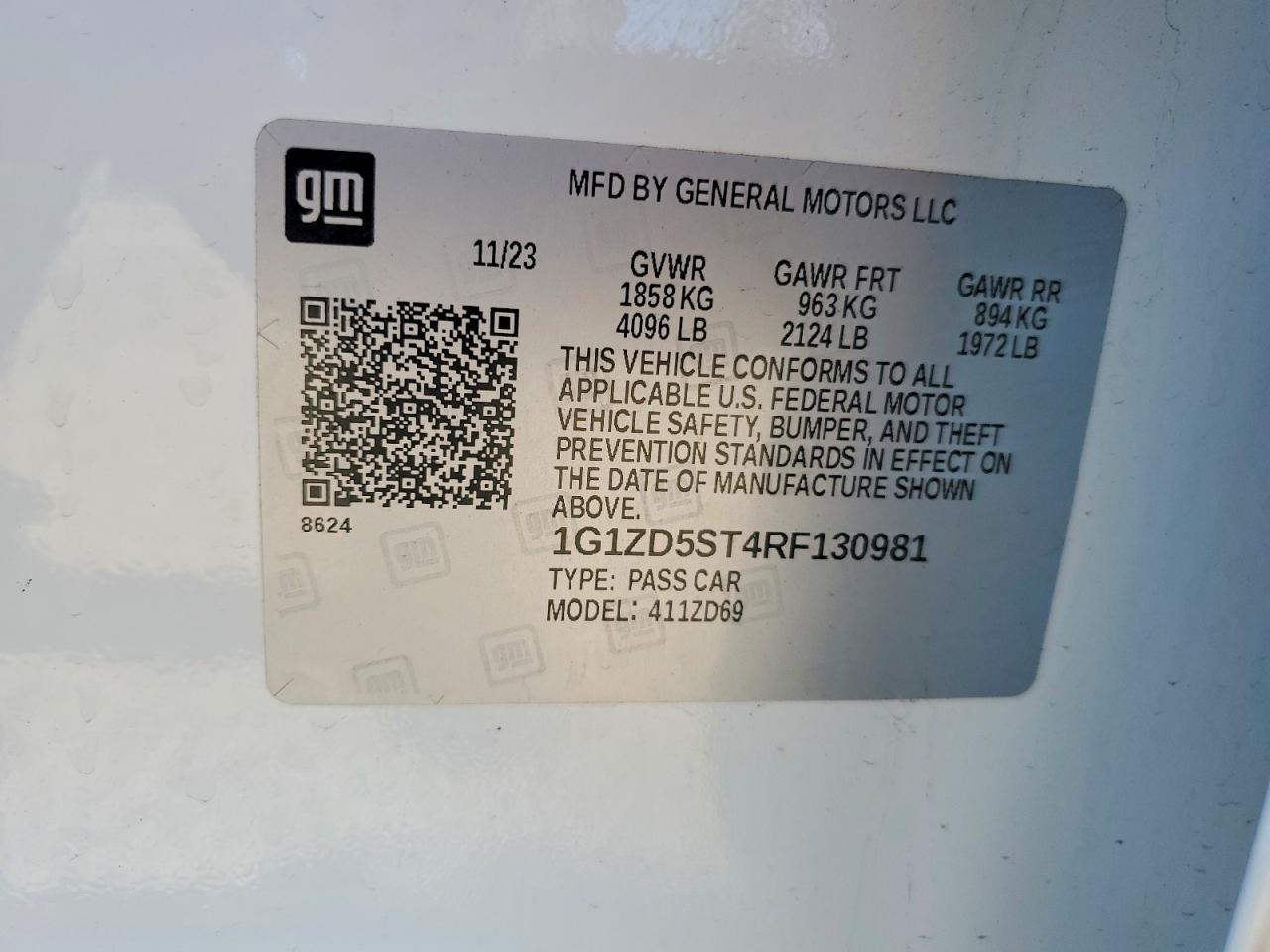 2024 Chevrolet Malibu Lt - zdjęcie 12