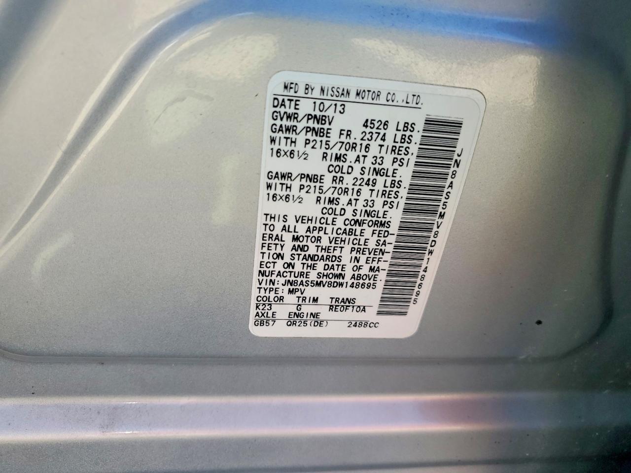 2013 Nissan Rogue S - zdjęcie 13