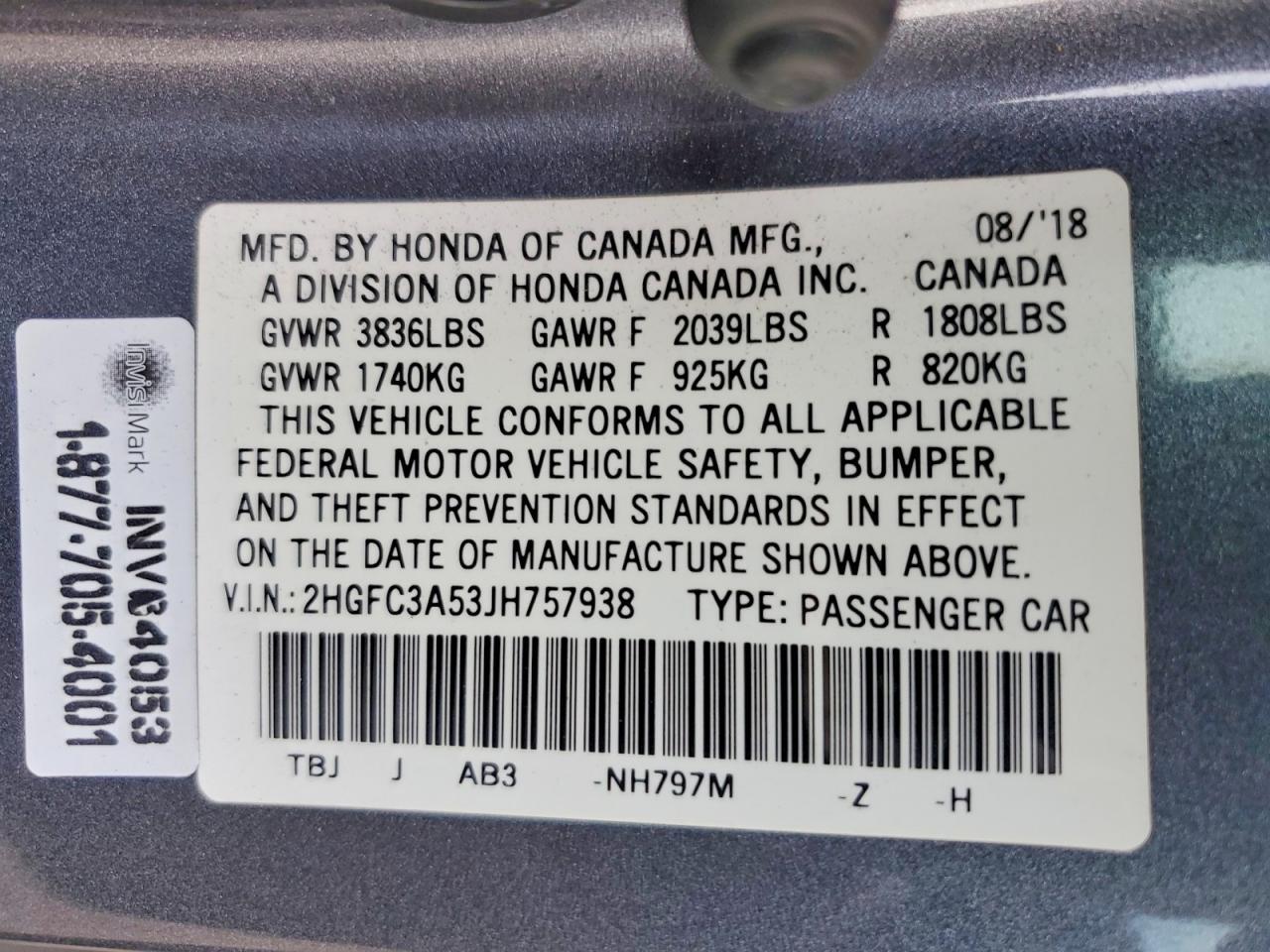 2018 Honda Civic Si - zdjęcie 12