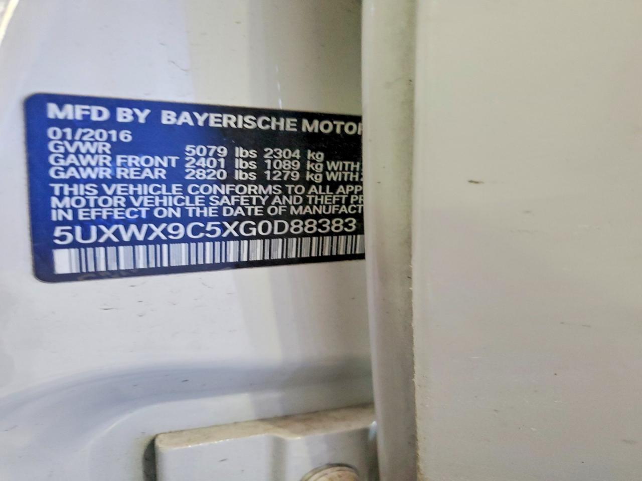 2016 BMW X3 xDrive28I - zdjęcie 13