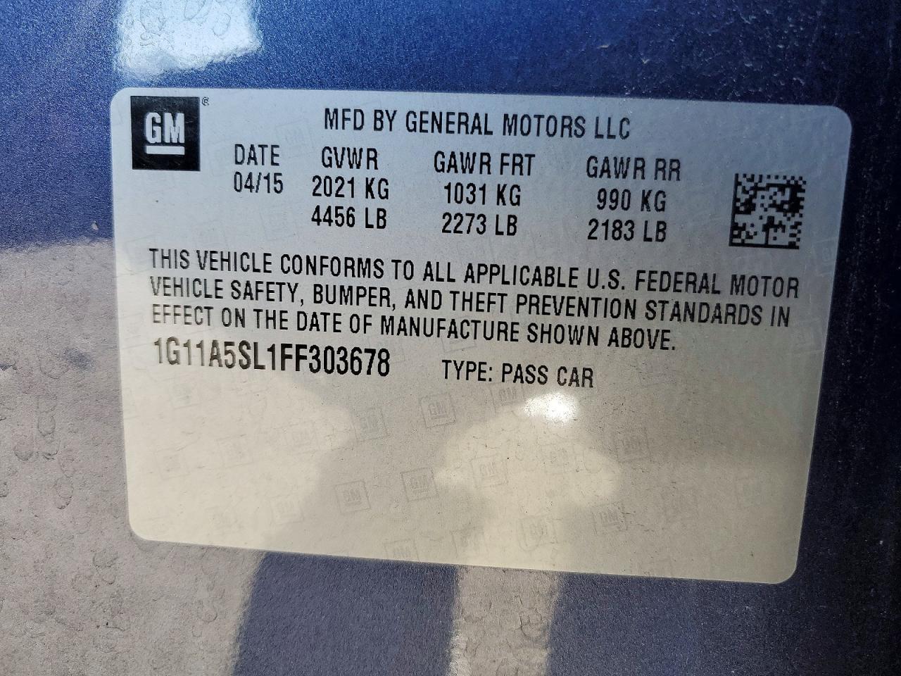 2015 Chevrolet Malibu Ls - zdjęcie 12