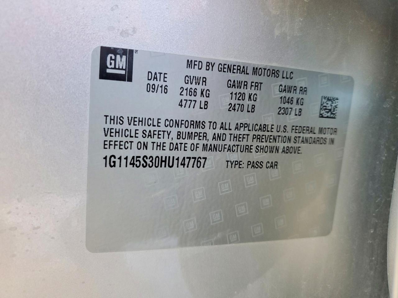 2017 Chevrolet Impala Premier - zdjęcie 12