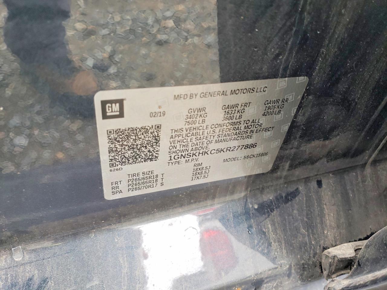 2019 Chevrolet Suburban K1500 Lt - zdjęcie 13