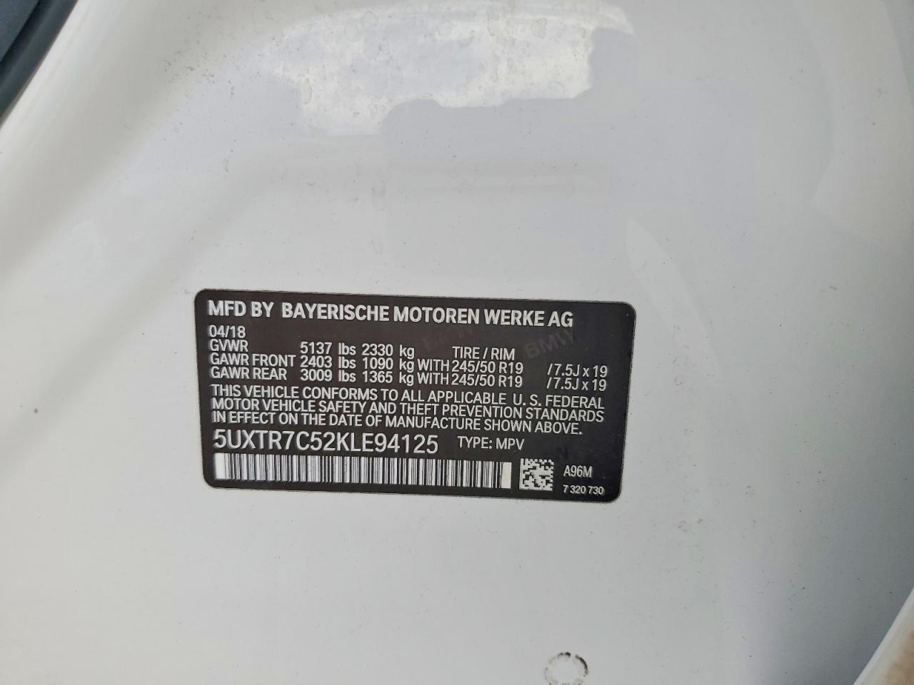 2019 BMW X3 Sdrive30I - zdjęcie 12