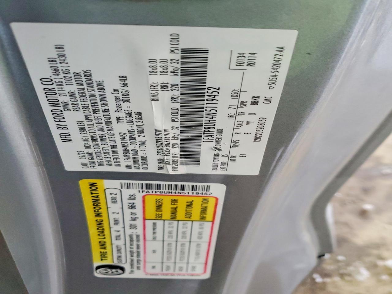 2022 Ford Mustang - zdjęcie 12