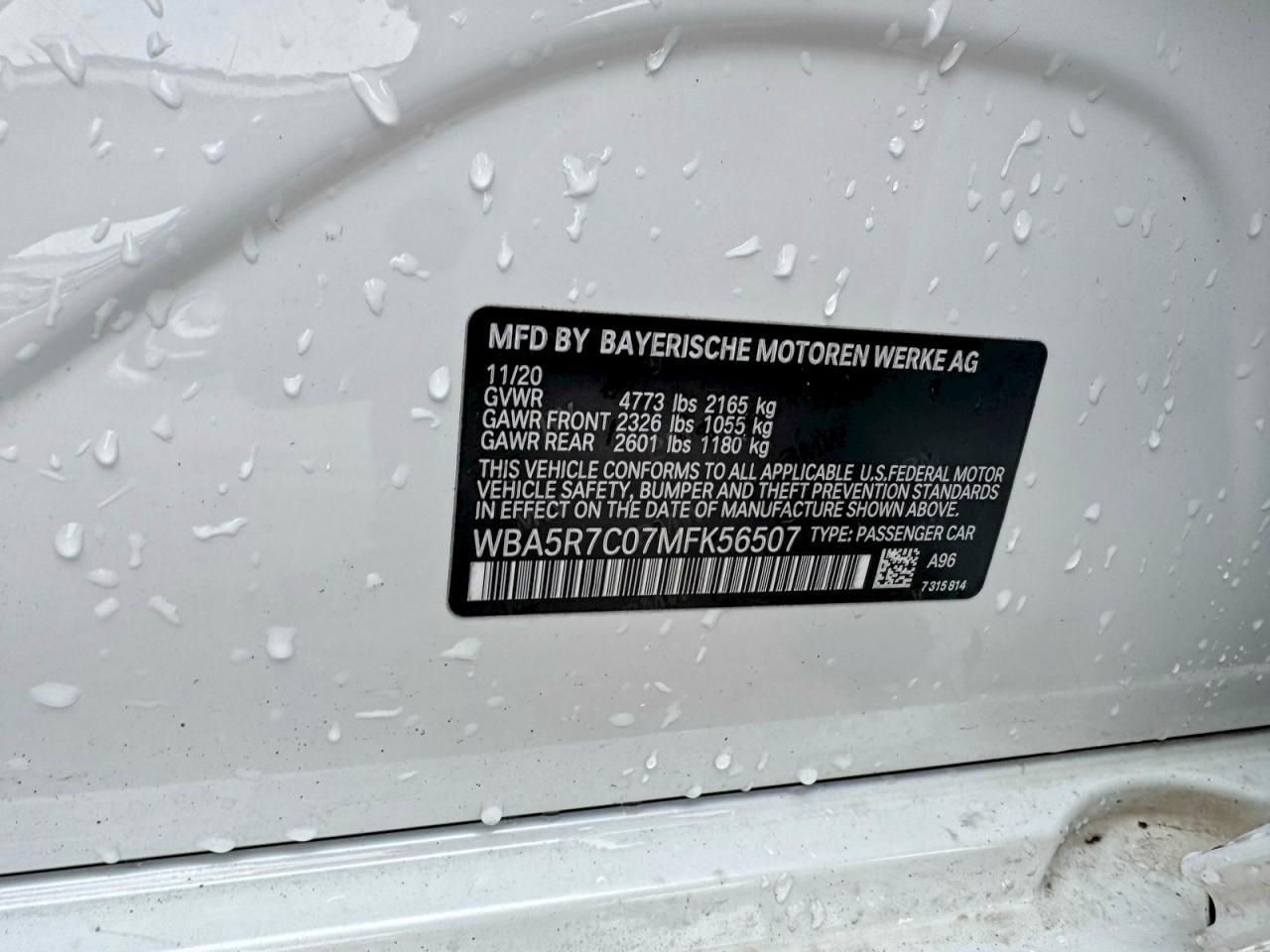 2021 BMW 330Xi White - zdjęcie 10