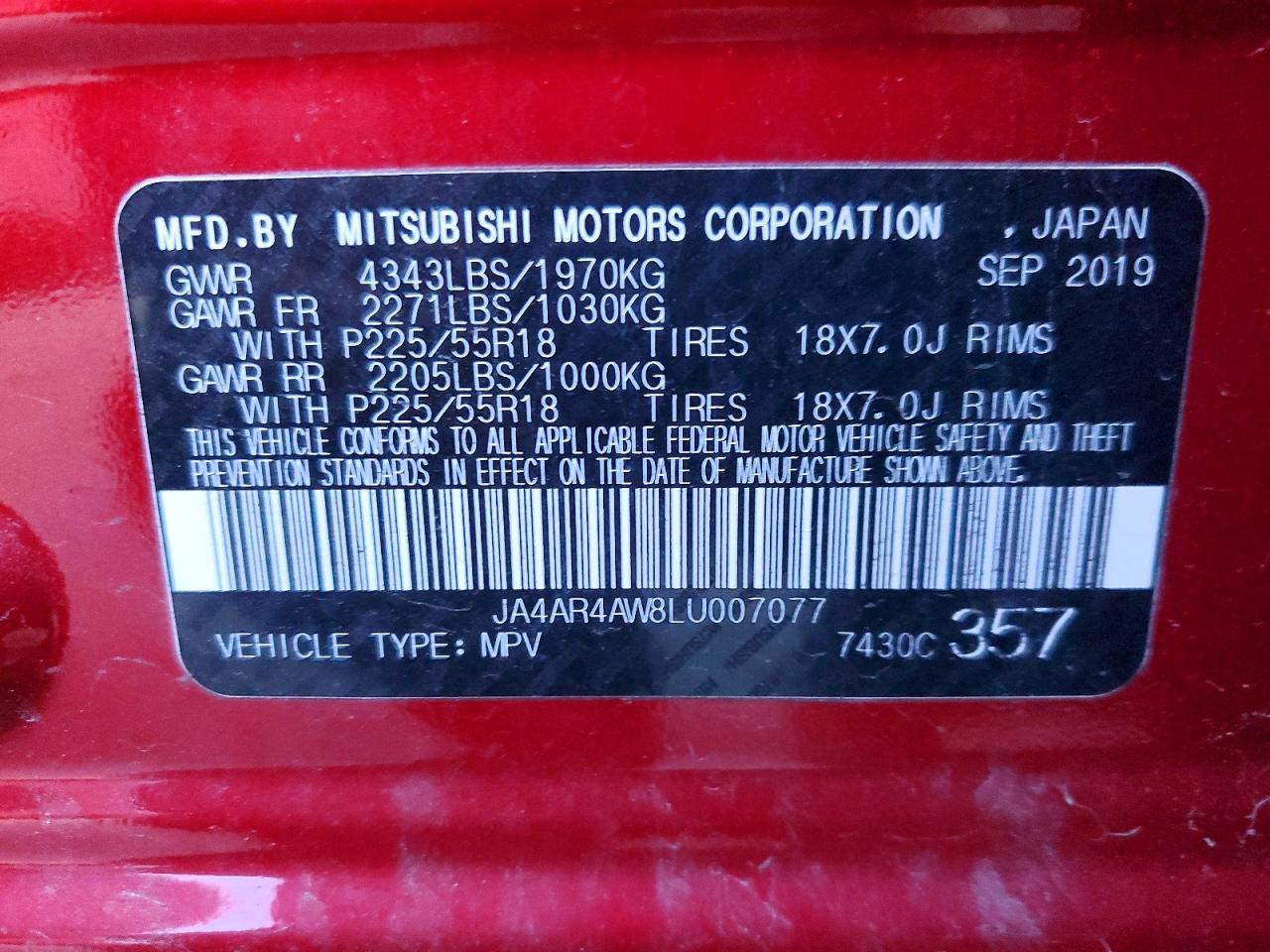 2020 Mitsubishi Outlander Sport Gt - zdjęcie 13