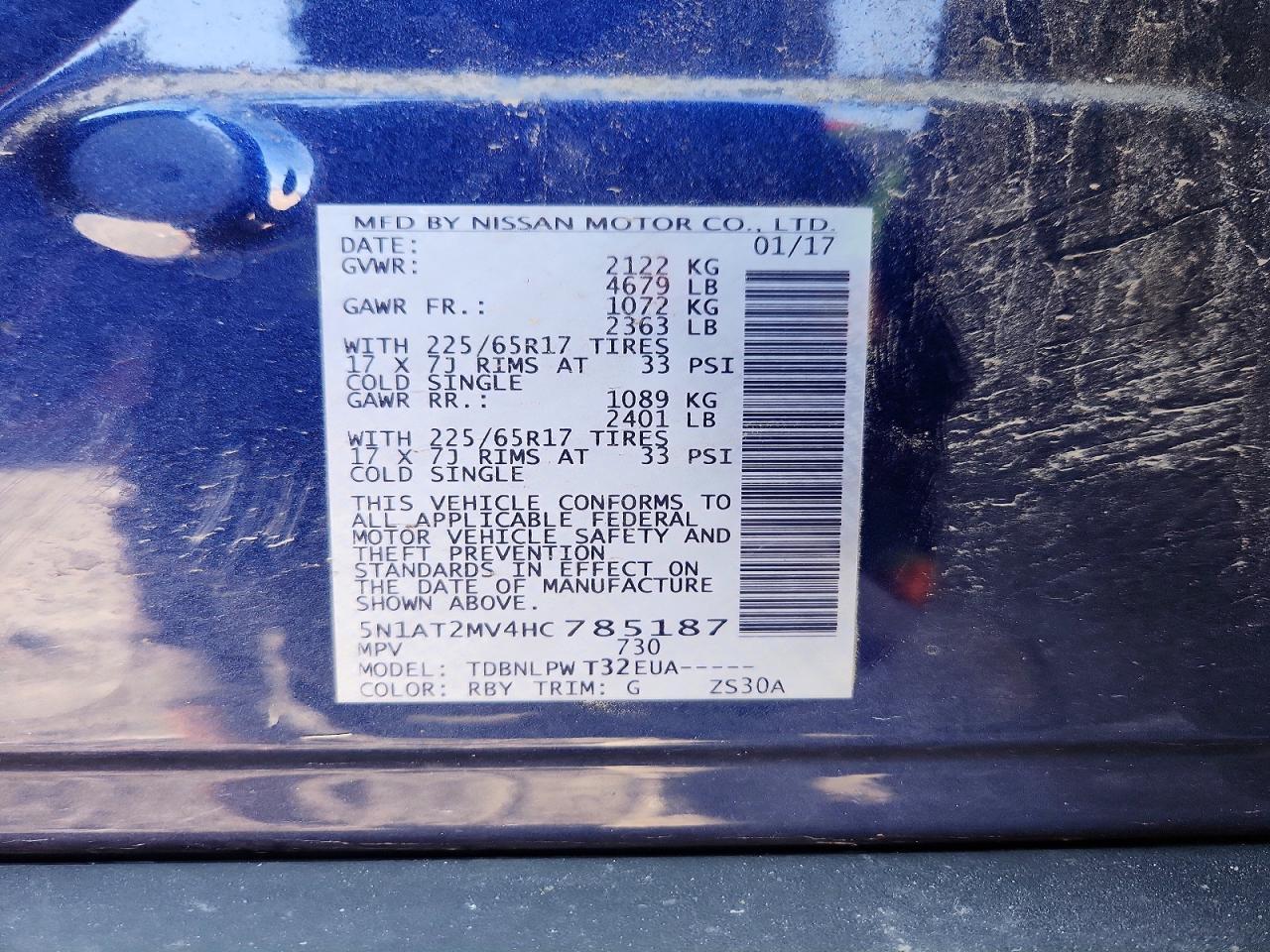 2017 Nissan Rogue S - zdjęcie 13