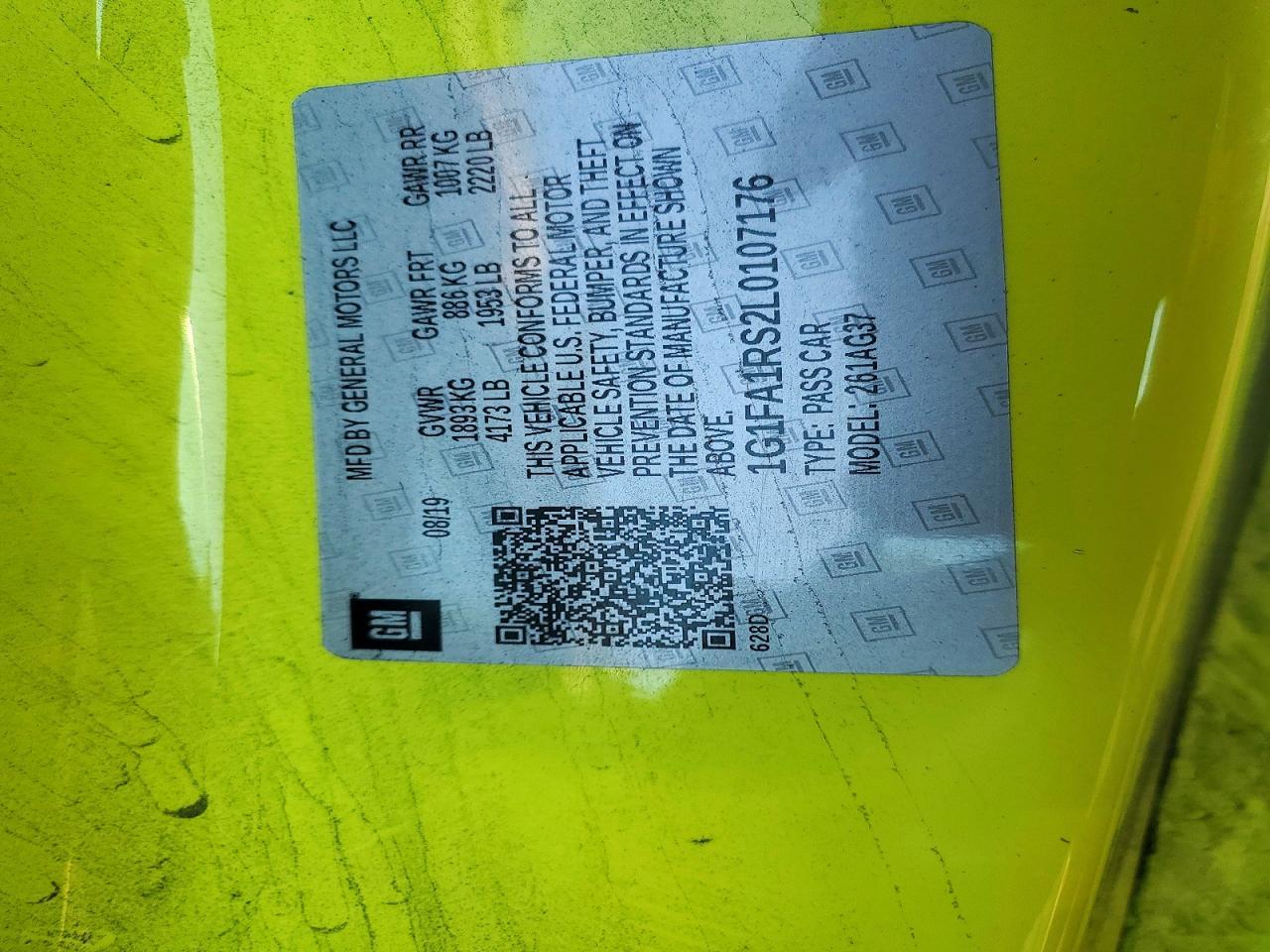 2020 Chevrolet Camaro Ls - zdjęcie 12