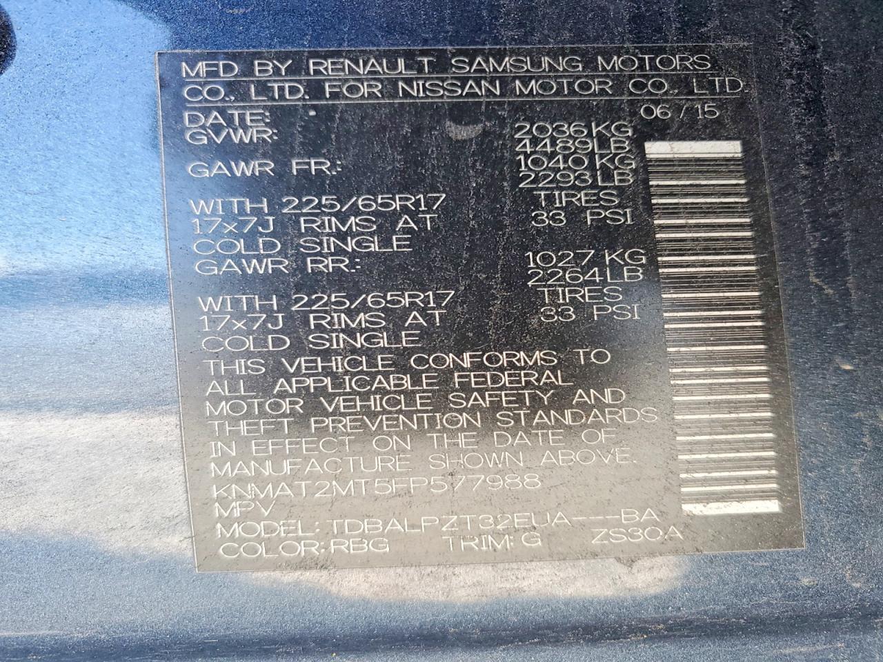 2015 Nissan Rogue S - zdjęcie 14