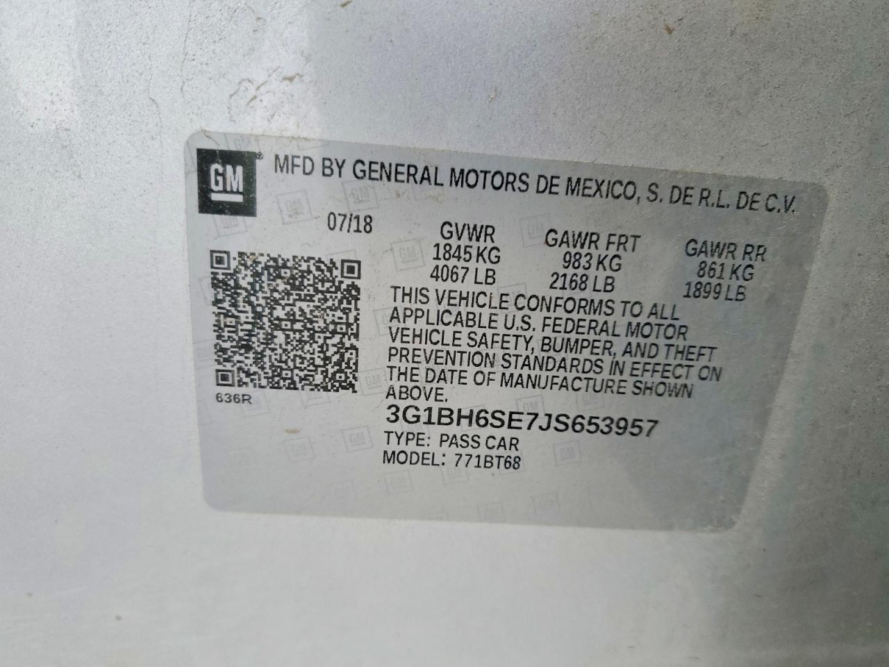 2018 Chevrolet Cruze Lt - zdjęcie 12