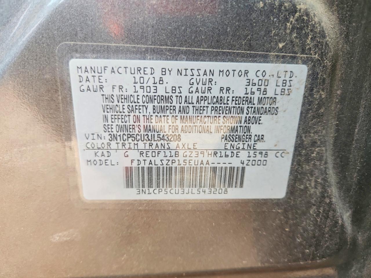 2018 Nissan Kicks Sv - zdjęcie 14