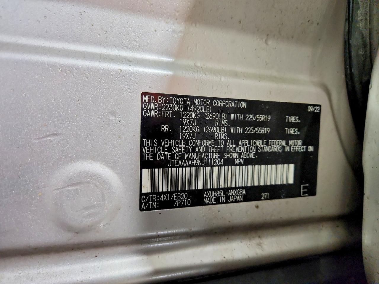 2022 Toyota Venza Xle - zdjęcie 14