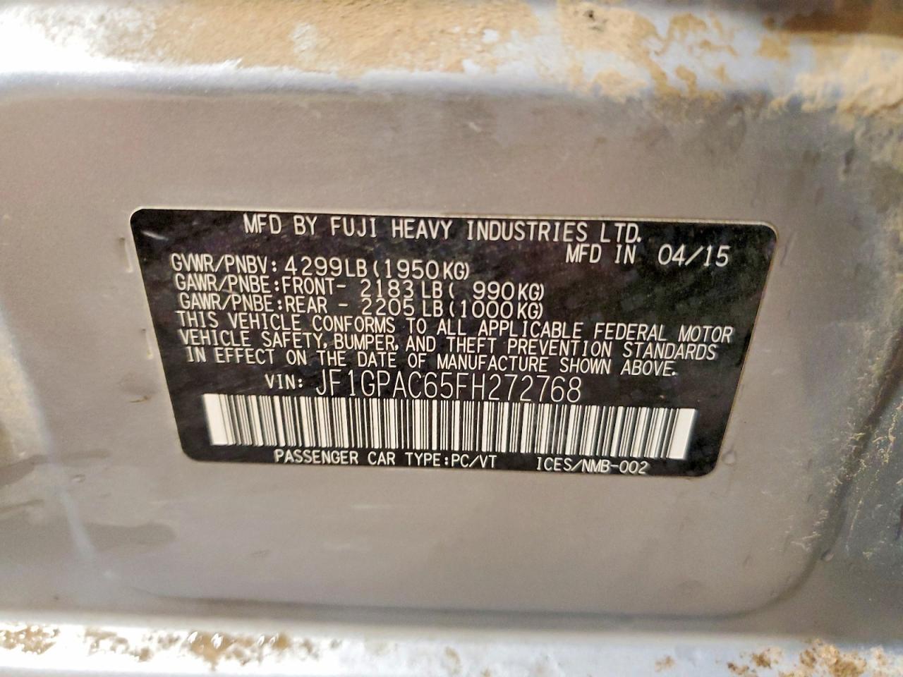 2015 Subaru Impreza Premium - zdjęcie 12