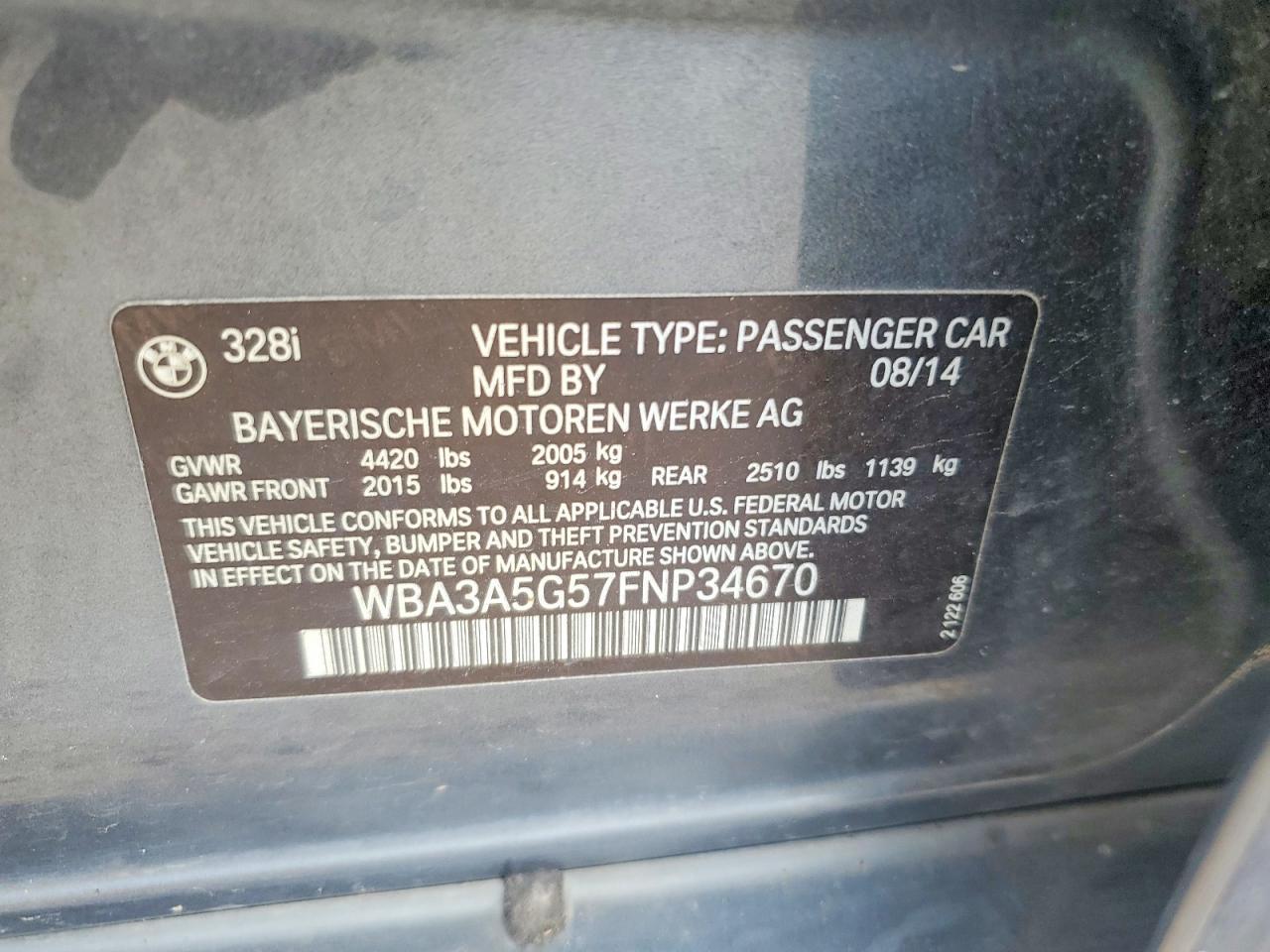 2015 BMW 328 I - zdjęcie 12