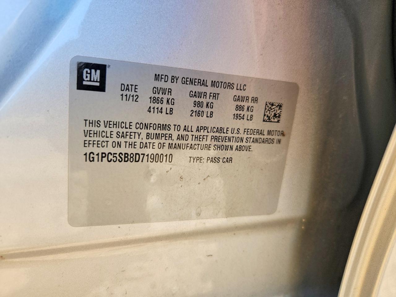 2013 Chevrolet Cruze Lt - zdjęcie 12