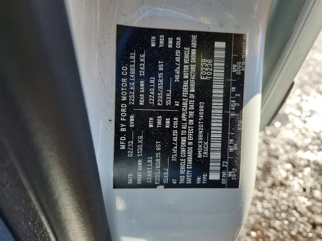 2013 Ford Transit Connect Xlt - zdjęcie 13