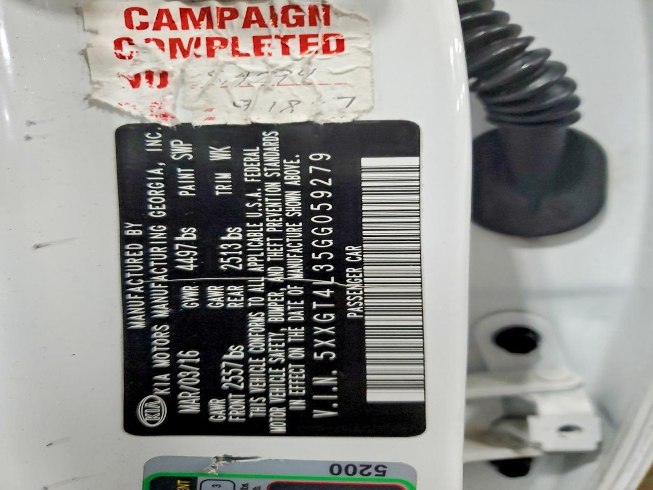 2016 Kia Optima Lx - zdjęcie 12