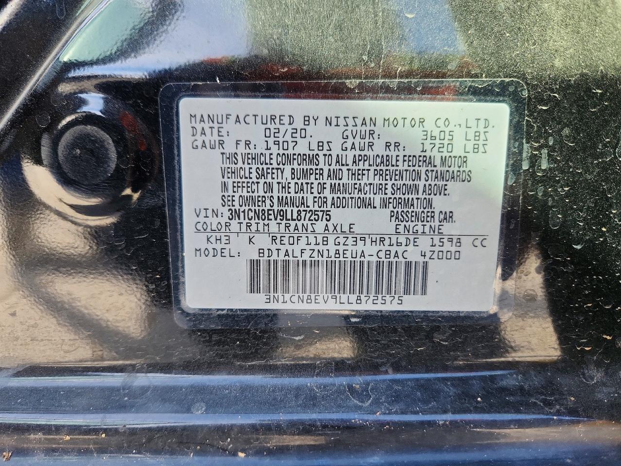 2020 Nissan Versa Sv - zdjęcie 12